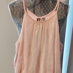 Roberta long Pink Sequin Dress